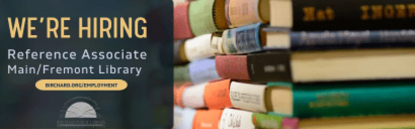 We're hiring a Reference Associate for Adult Services